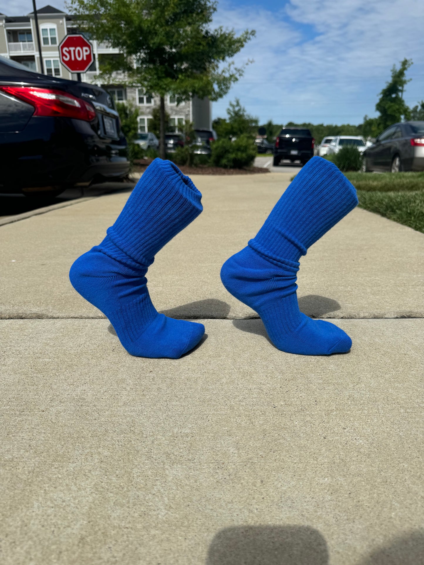 Royal Blue Crew Socks (2 Pack)