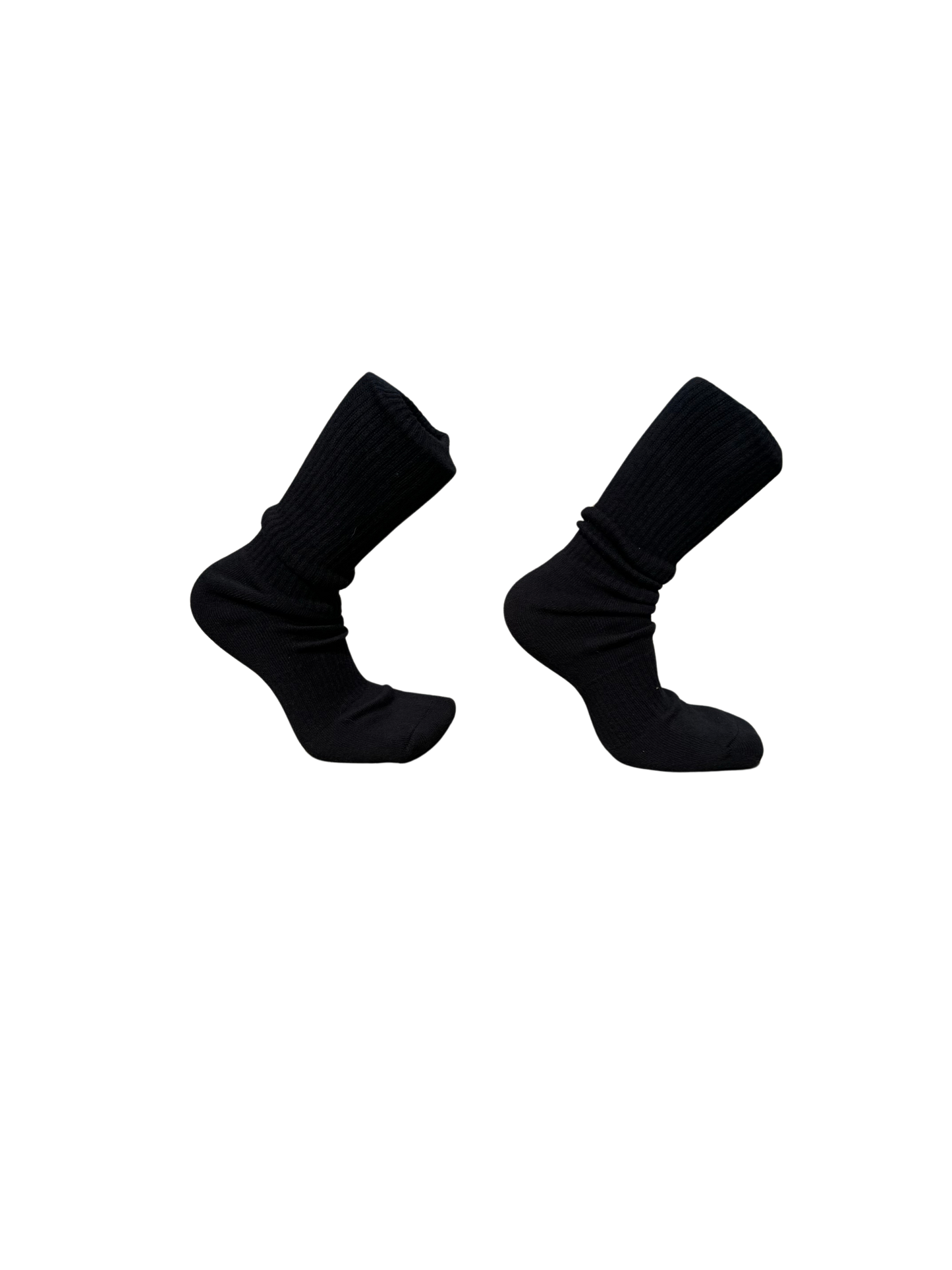 Black Crew Socks (2 Pack)