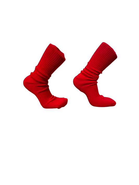 Red Crew Socks (2 Pack)