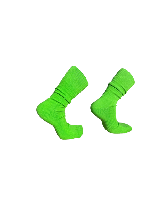 Green Crew Socks (2 Pack)