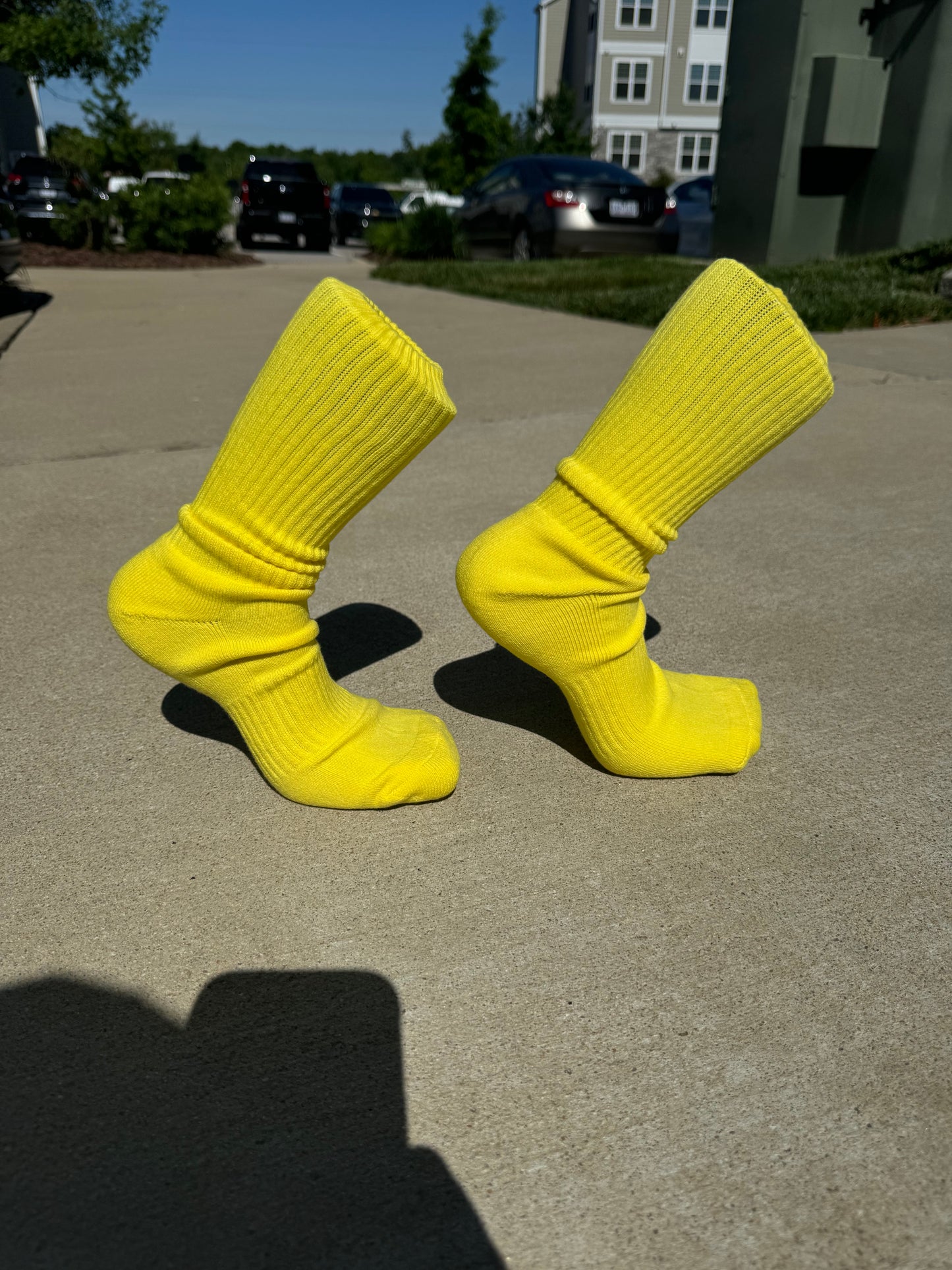 Yellow Crew Socks (2 Pack)