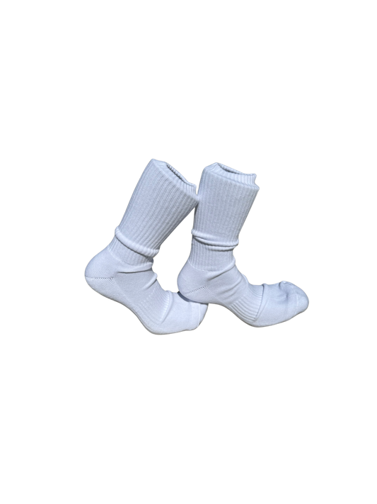 White Crew Socks (2 Pack)